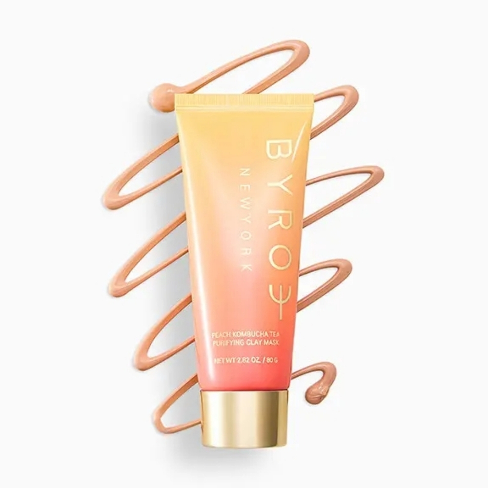 SALE! BYROE Peach Kombucha Tea Purifying Clay Mask 80g NIB